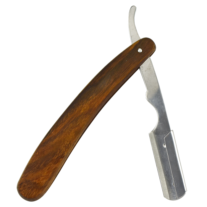 NAVAJA BARBERO MADERA PROFESSIONAL INOX