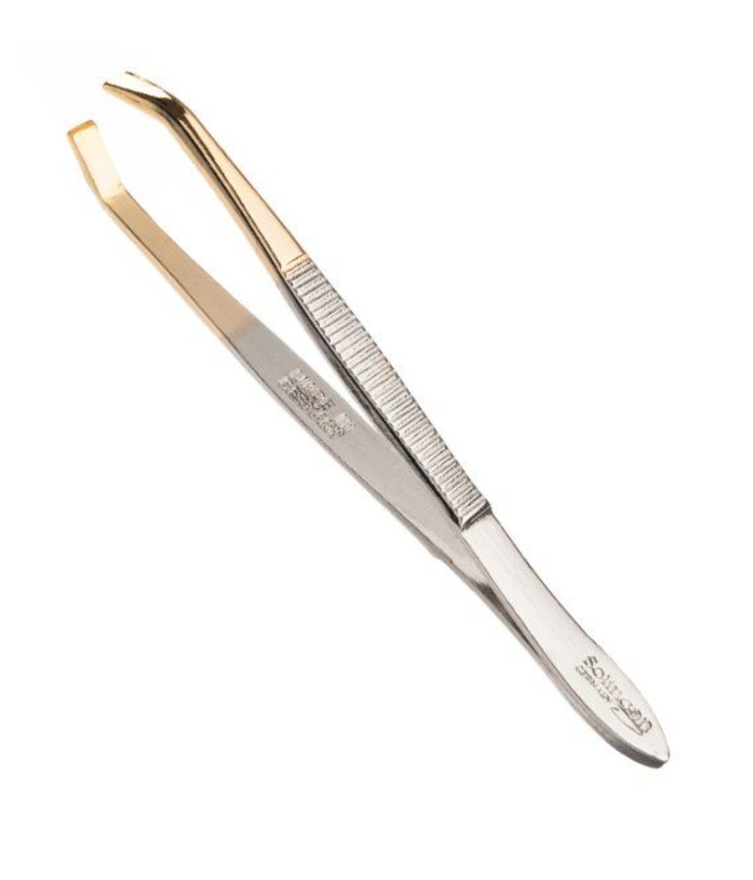 PINZA DEPILAR 8CM PUNTA DORADA