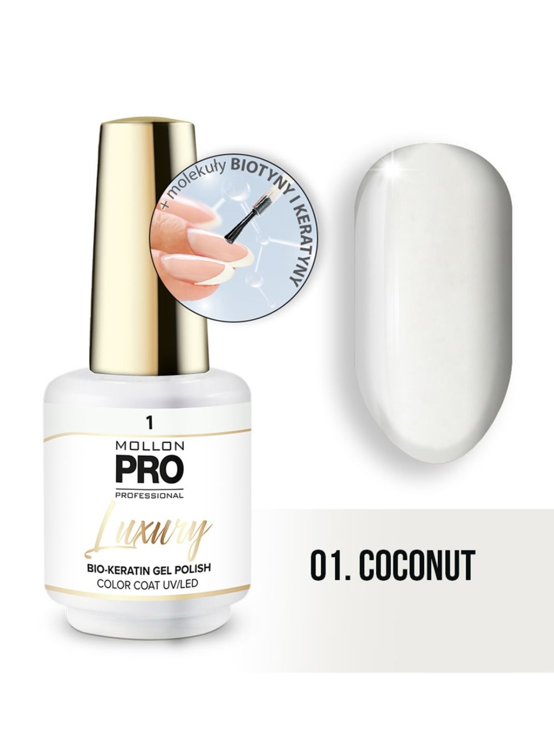 MOLLON PRO LUXURY COLOR COAT 001 8ML