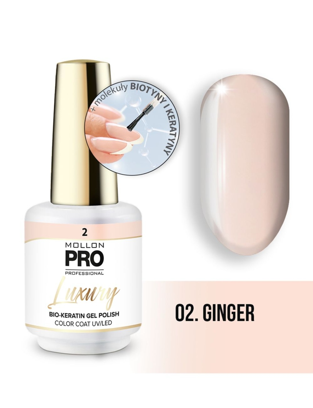 MOLLON PRO LUXURY COLOR COAT 002 8ML