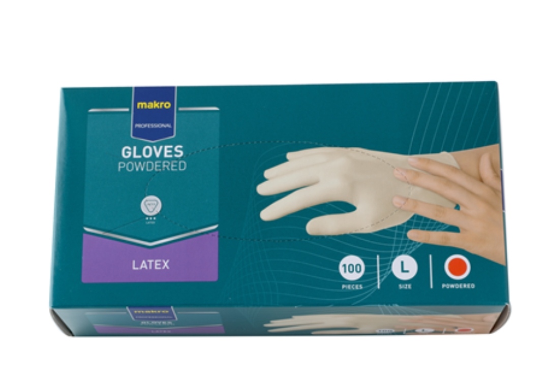 GUANTE LATEX TALLA GRANDE 100UNID