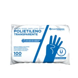 GUANTE POLIETILENO SIN BLOCK 100UNID