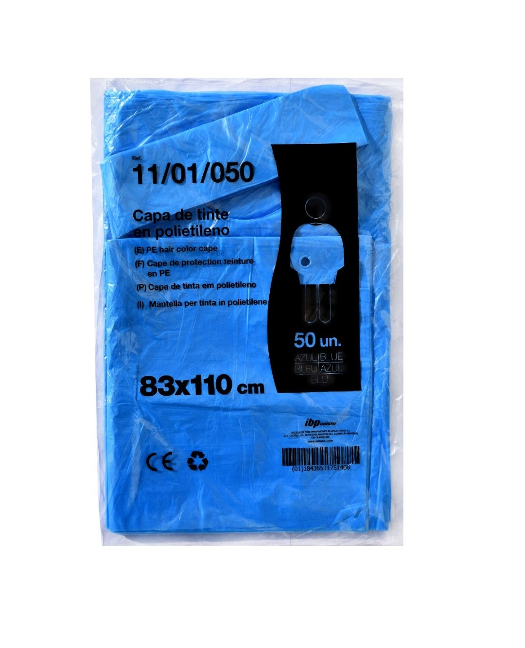 BOLSA 50 CAPAS COLOR AZUL 83×110