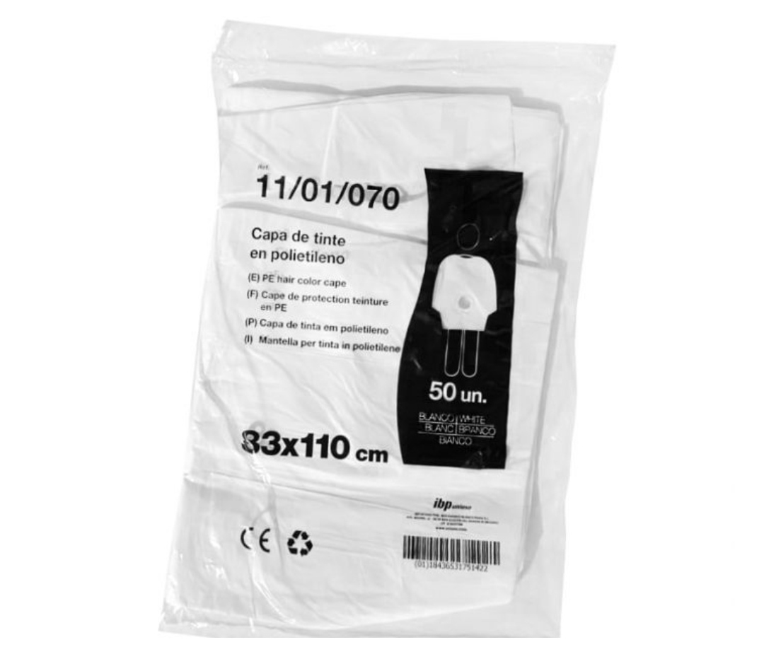 CAPAS DESECHABLES BOLSA DE 50 UNID COLOR BLANCO